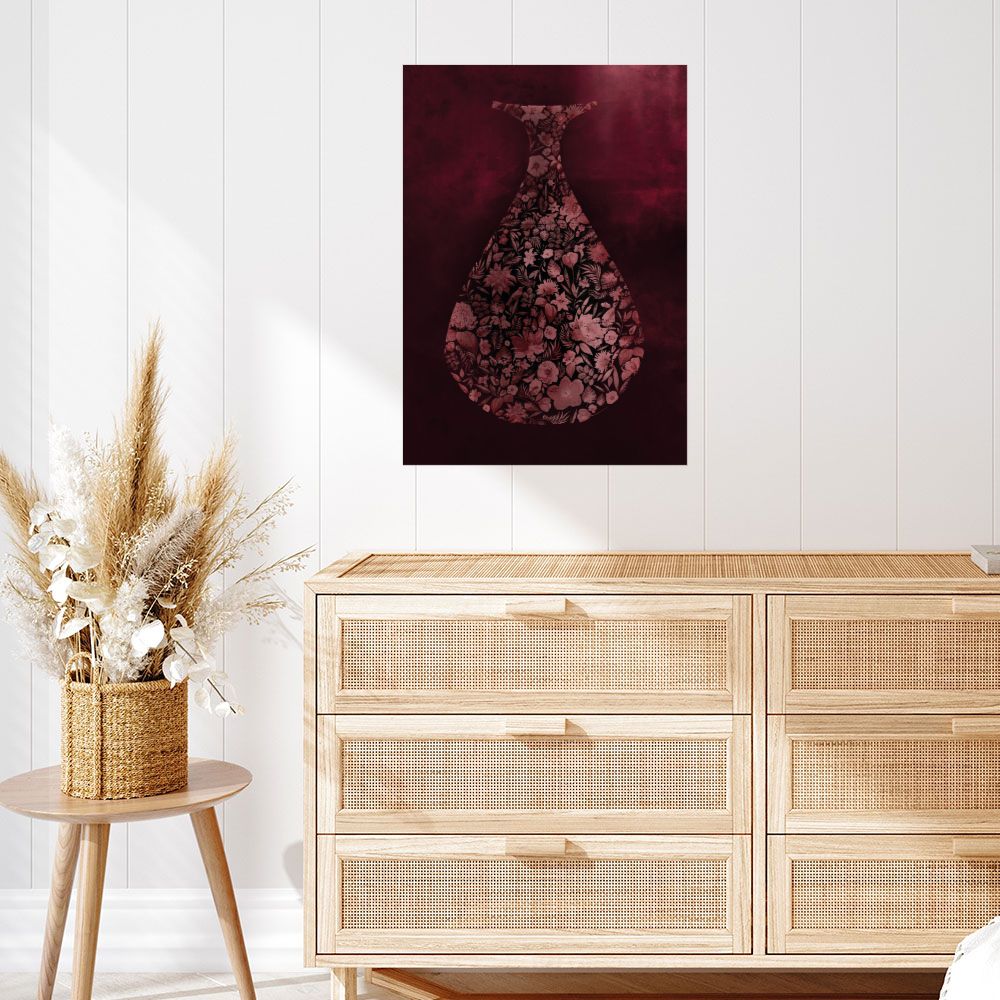 Affiche Vase floral élégant