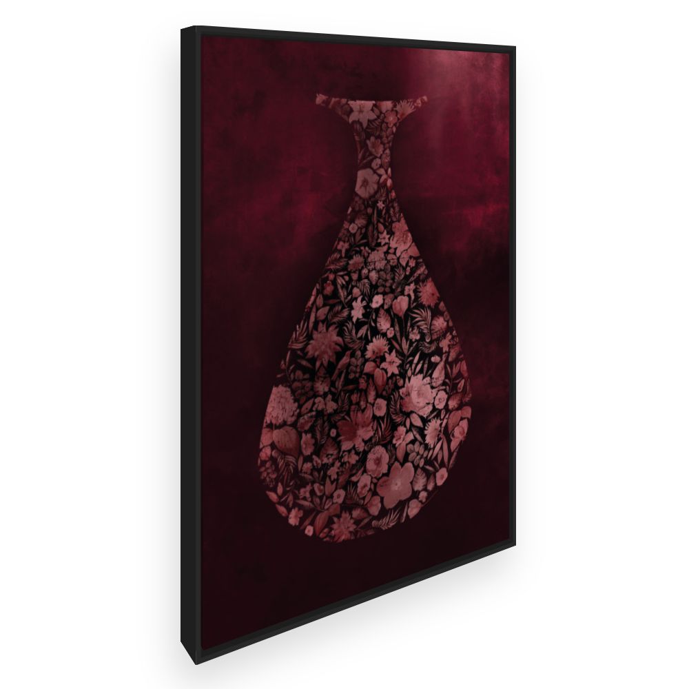 Toile Vase floral raffiné