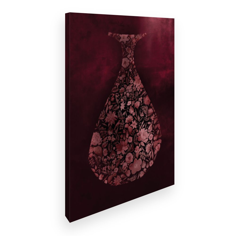 Toile Vase floral raffiné