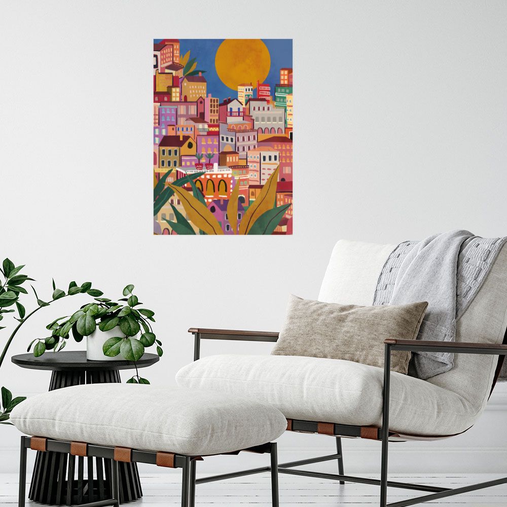 Affiche Ville ensoleillée