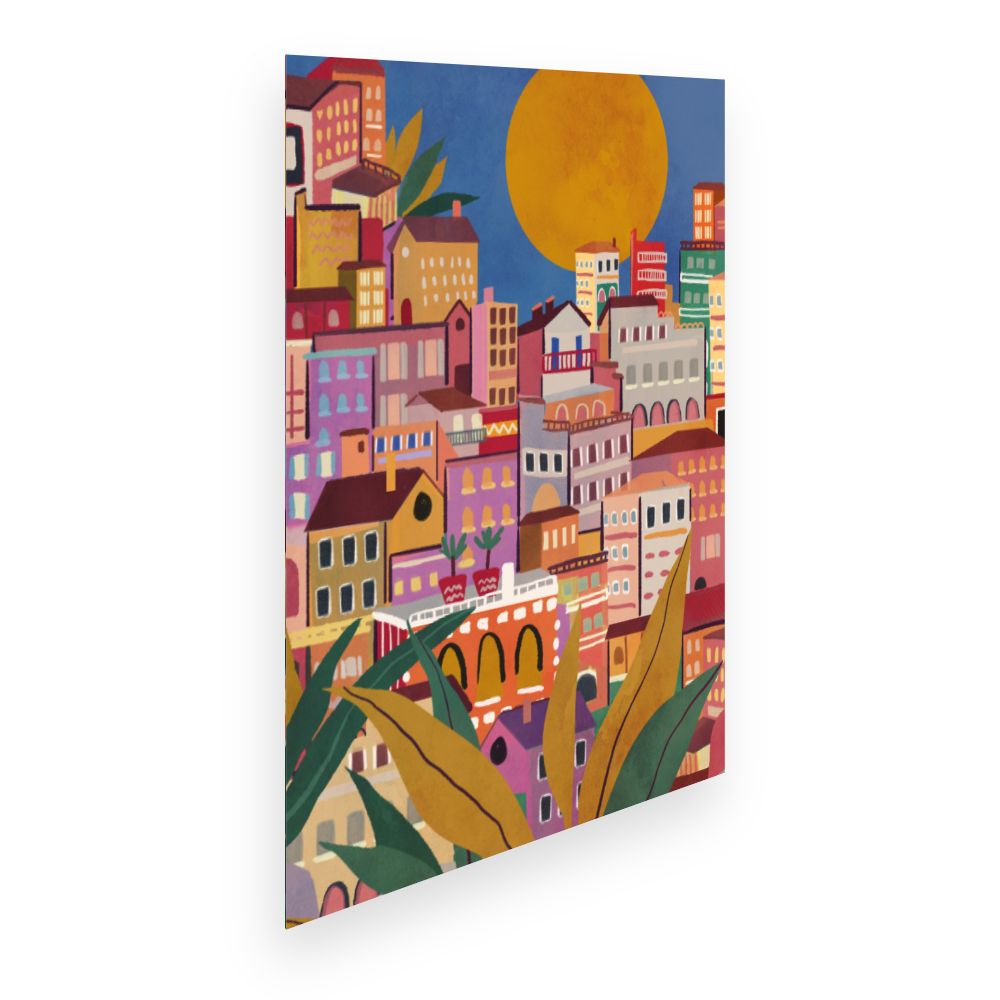 Affiche Ville ensoleillée