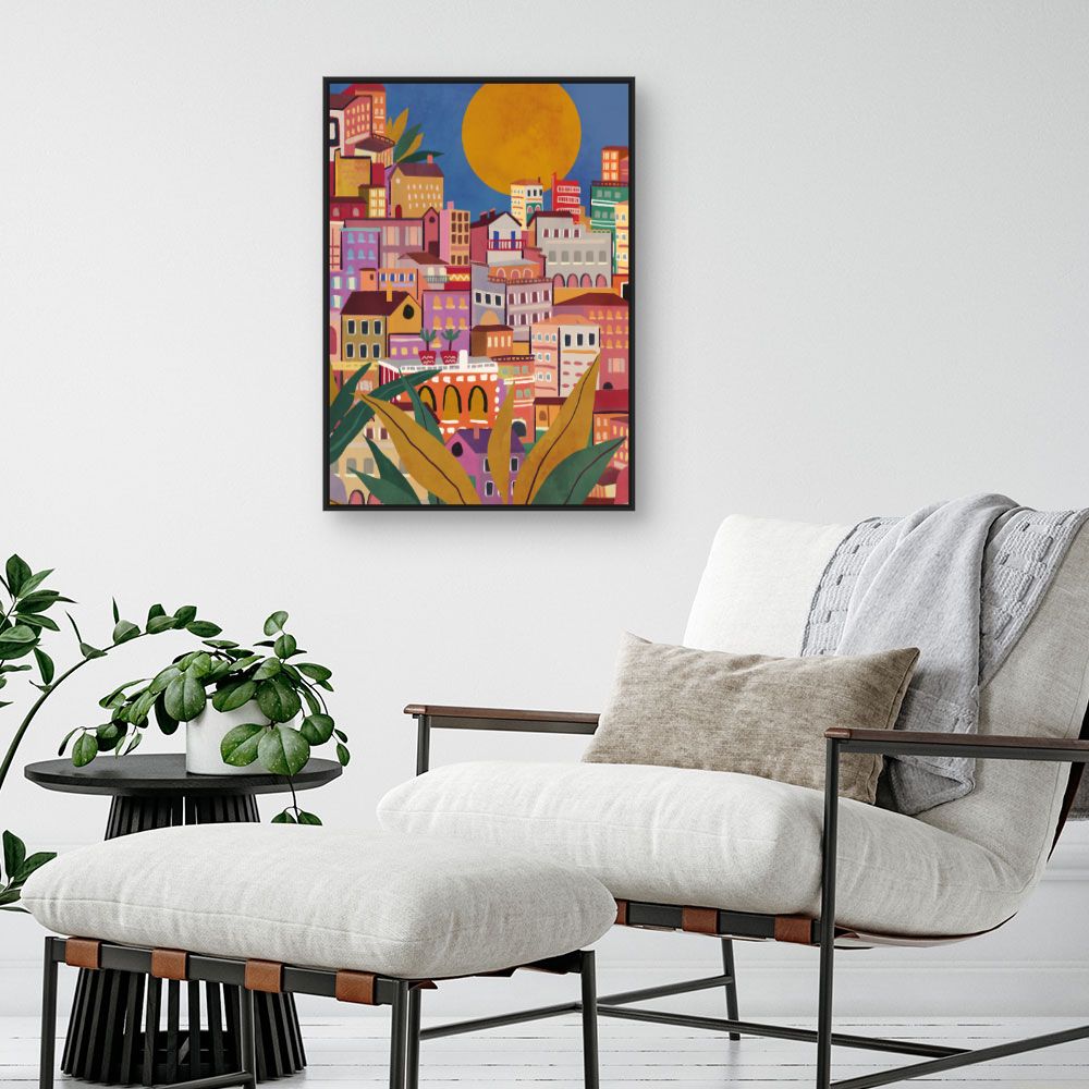 Tableau Ville ensoleillée