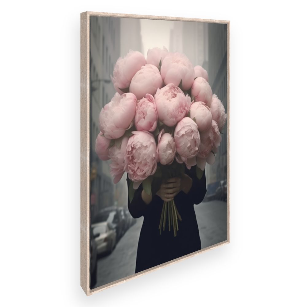 Toile Bouquet de pivoines