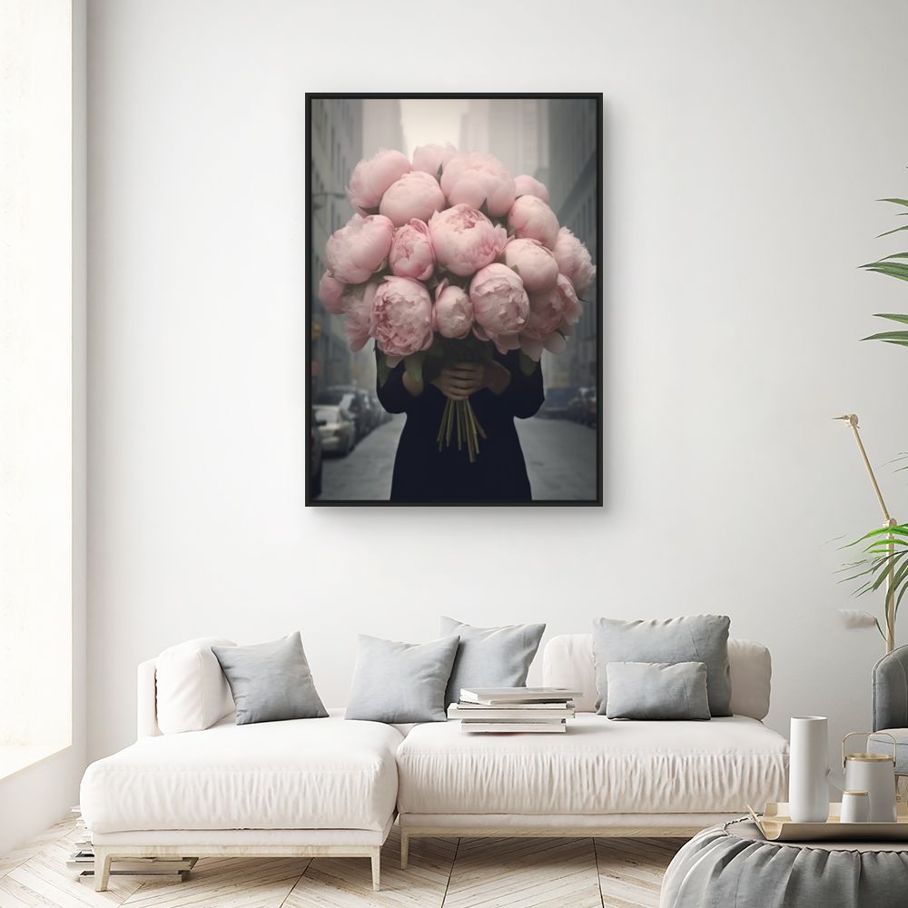 Tableau Bouquet de pivoines