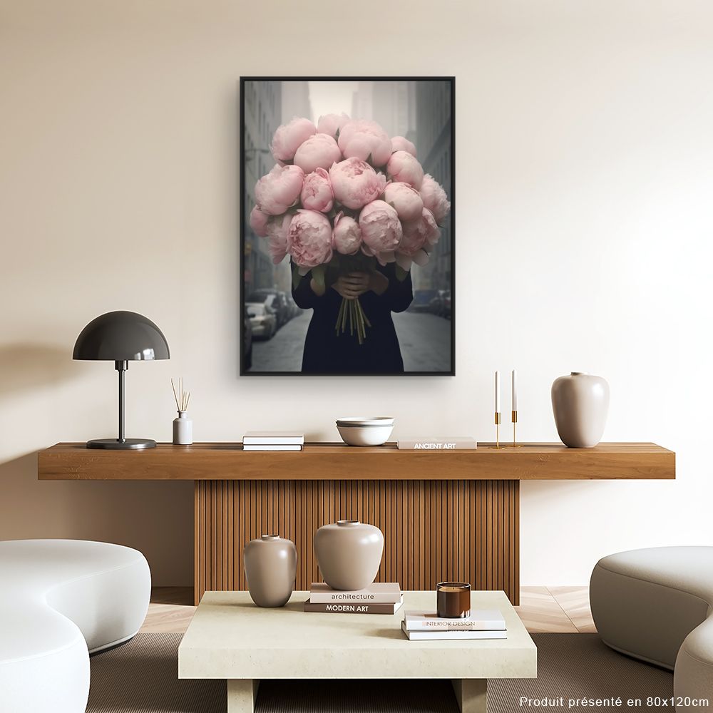Tableau Bouquet de pivoines
