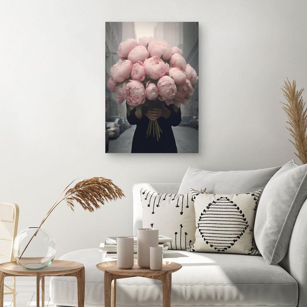 Tableau Bouquet de pivoines