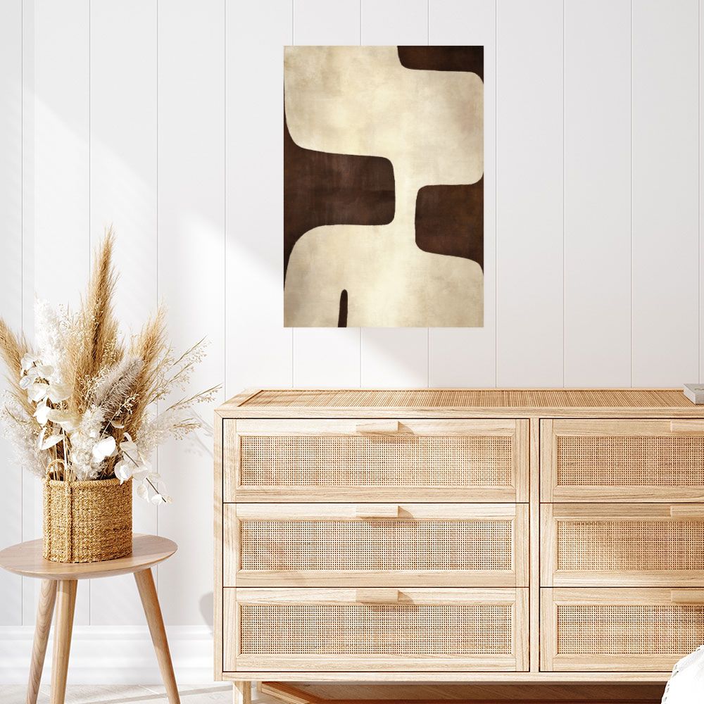 Affiche Formes organiques douces