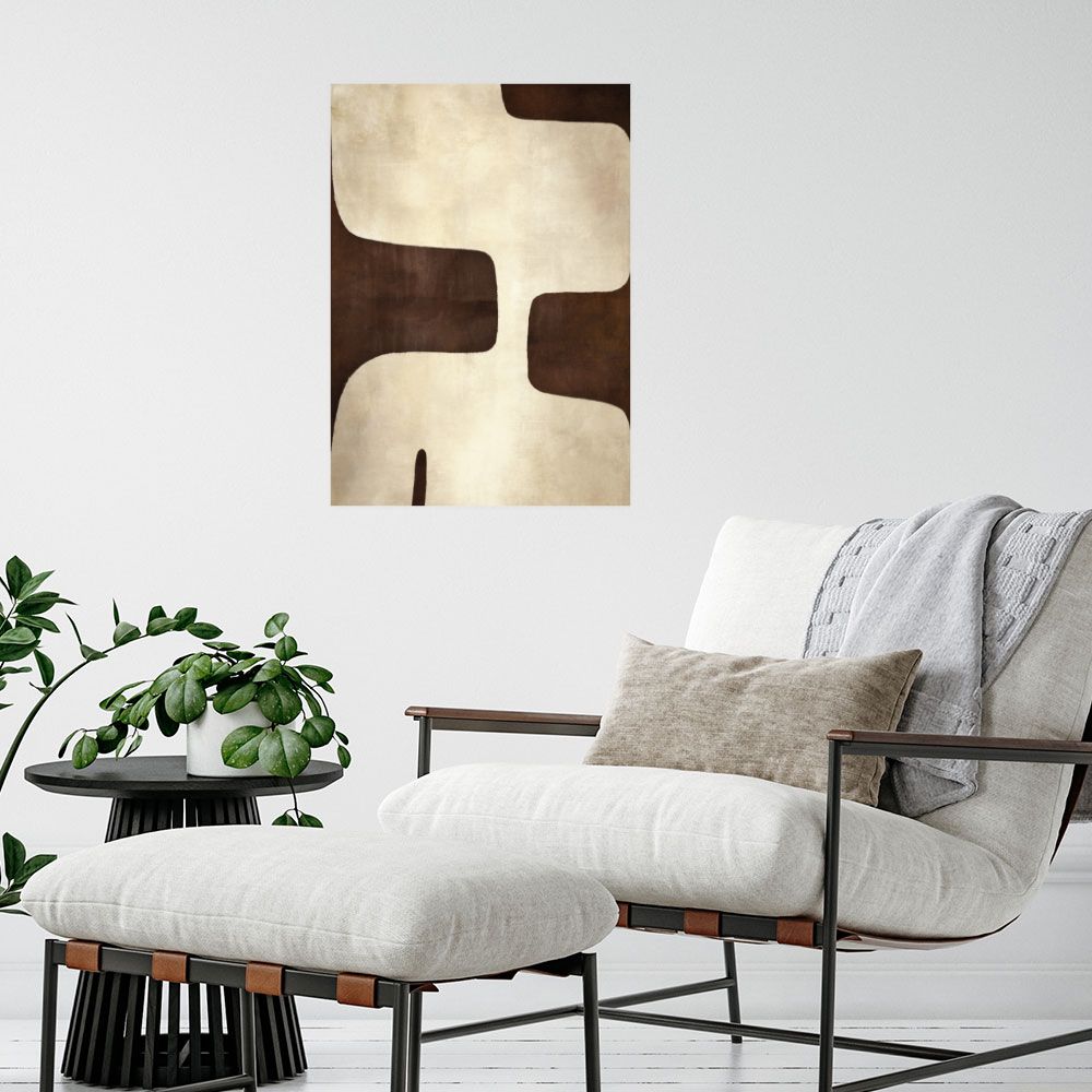 Affiche Formes organiques douces