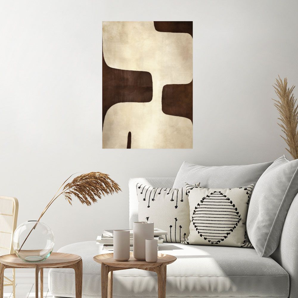 Affiche Formes organiques douces