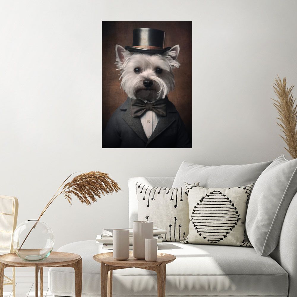 Affiche Chien chic