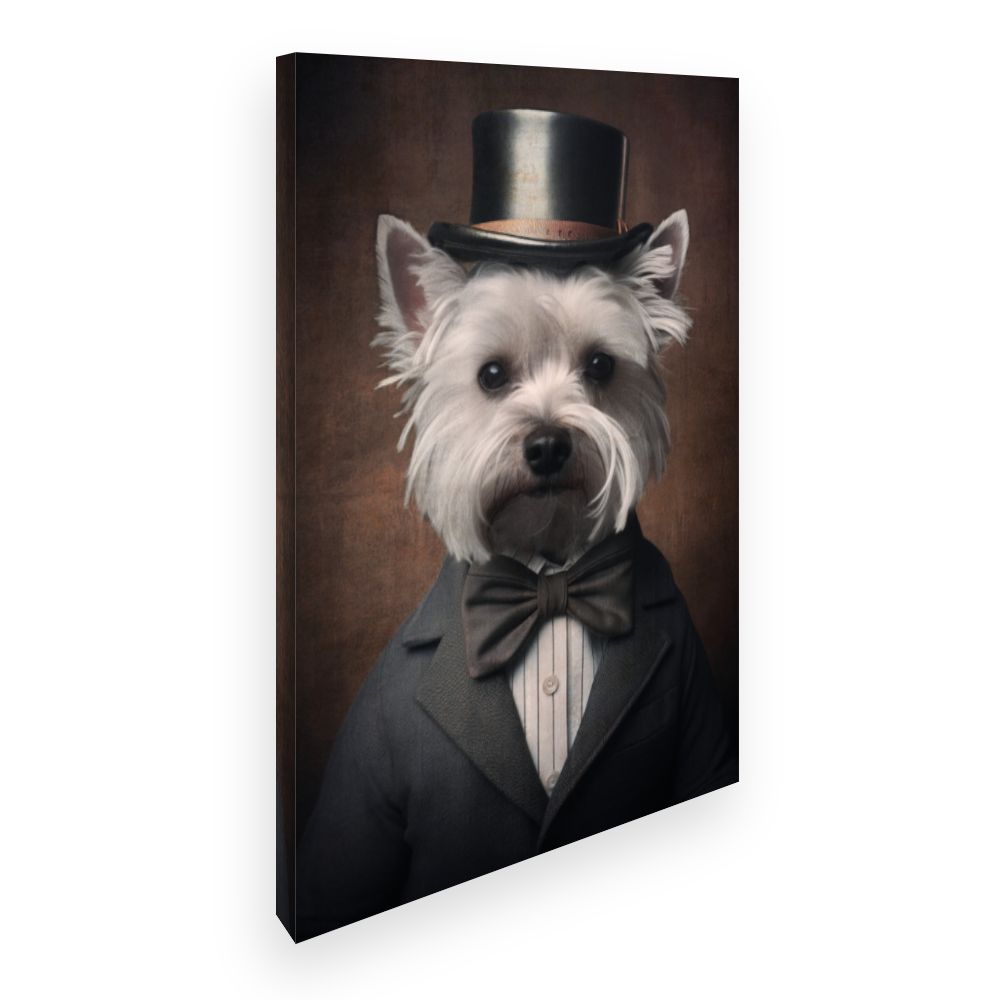 Toile Chien élégant