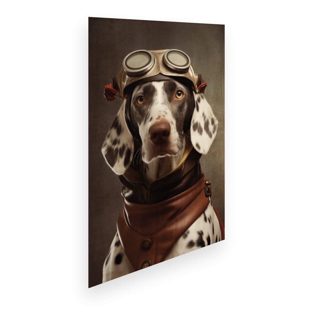 Affiche Chien aviateur vintage