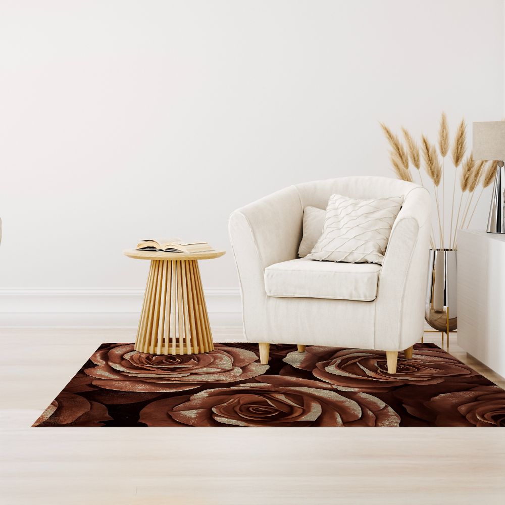Tapis n°447 Roses élégantes et raffinées