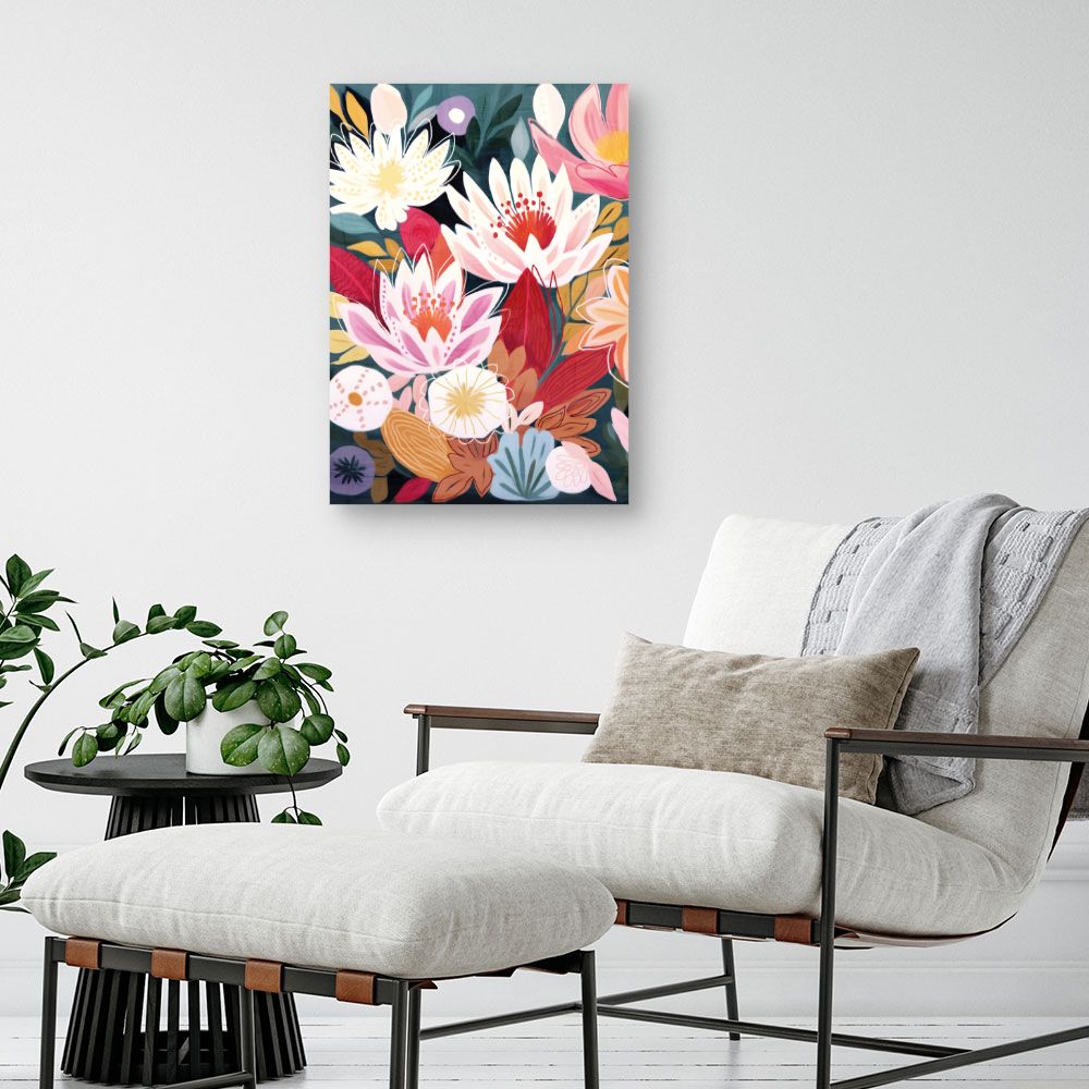 Tableau Fleurs lumineuses