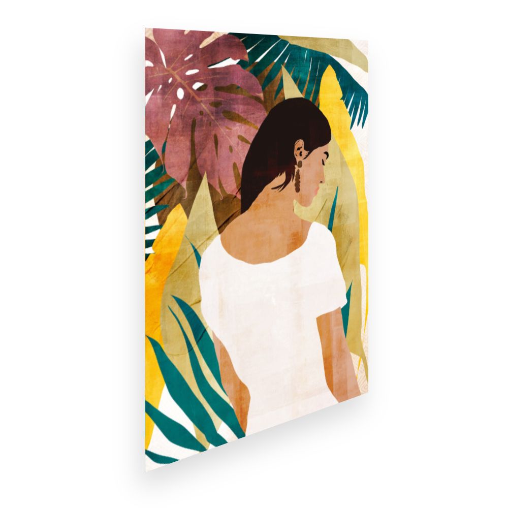 Affiche Femme tropicale élégante