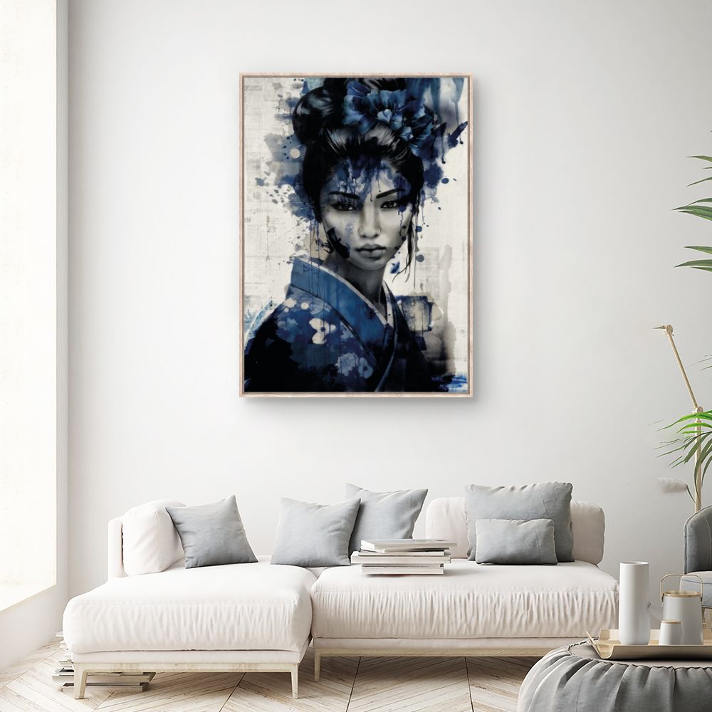 Tableau Portrait aquarelle élégant