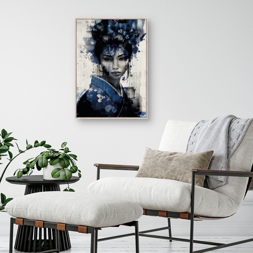 Tableau Portrait aquarelle élégant
