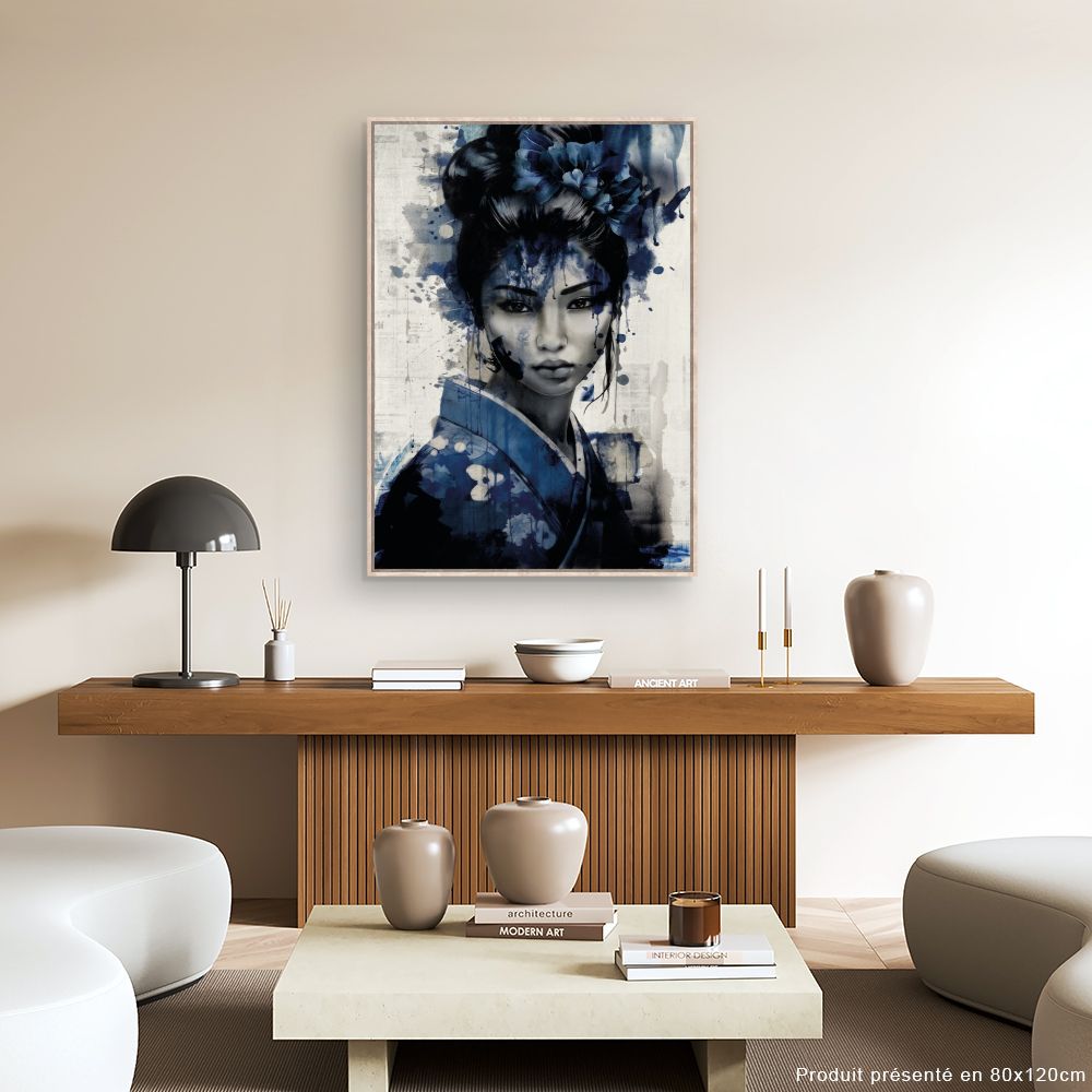 Tableau Portrait aquarelle élégant