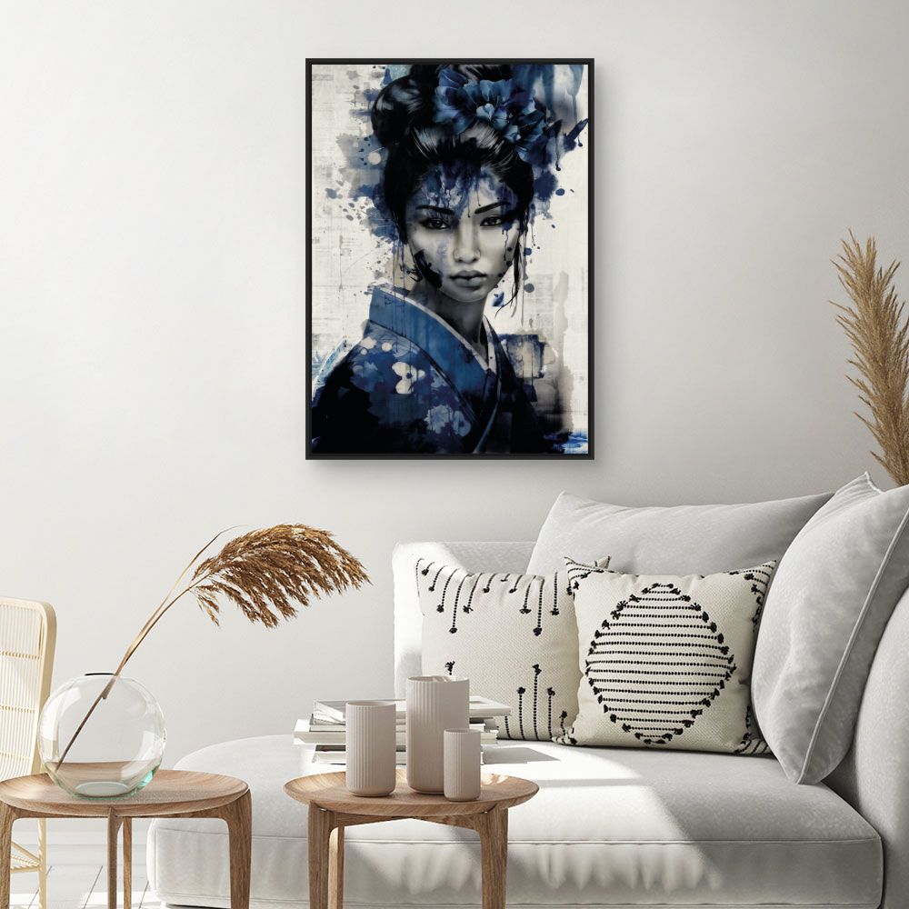 Tableau Portrait aquarelle élégant
