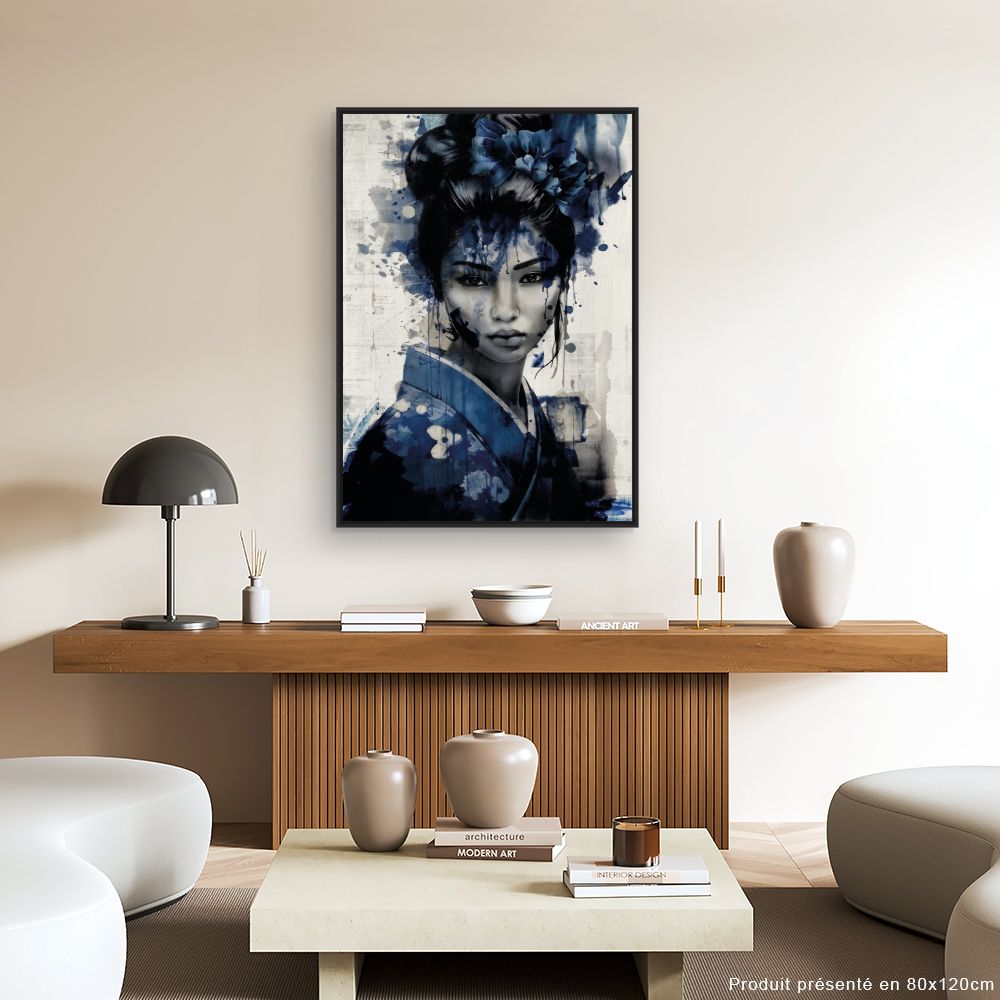 Tableau Portrait aquarelle élégant