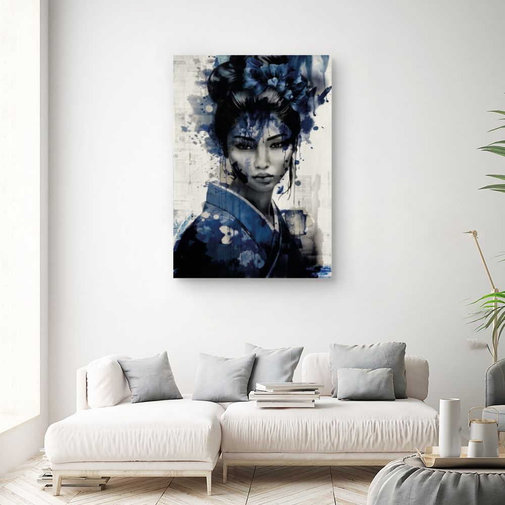 Tableau Portrait aquarelle élégant