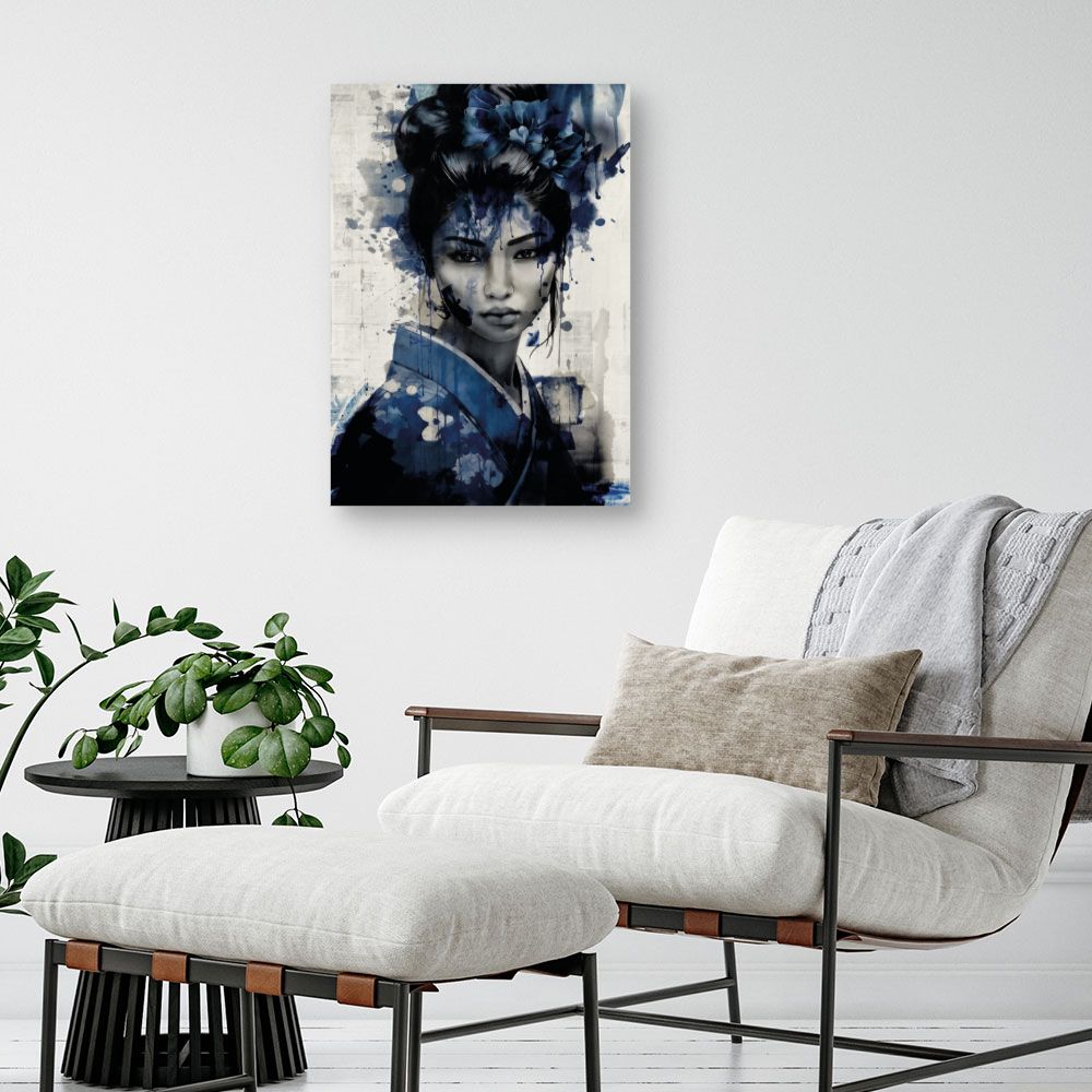 Tableau Portrait aquarelle élégant