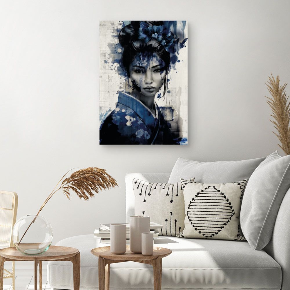 Tableau Portrait aquarelle élégant