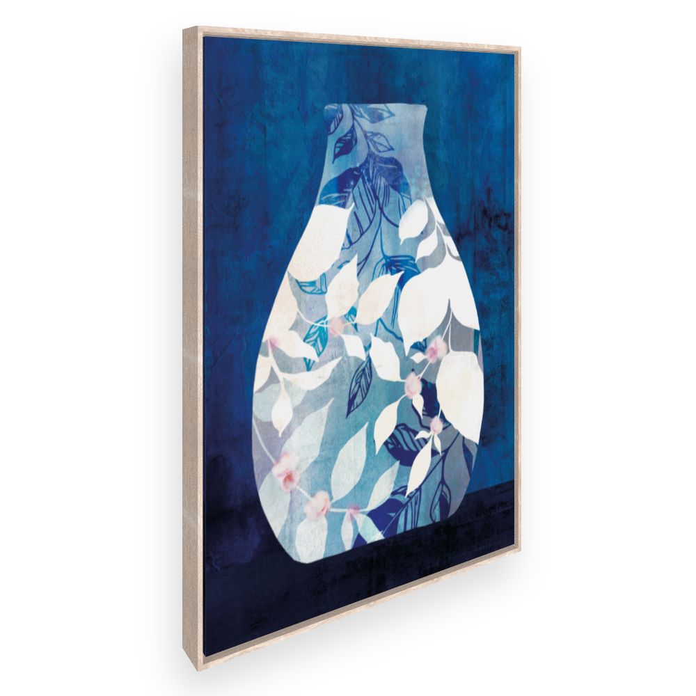 Toile Vase feuillage artistique