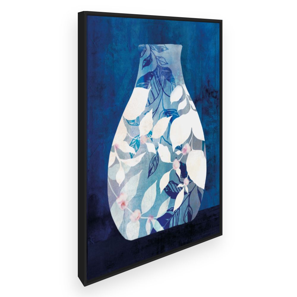 Toile Vase feuillage artistique
