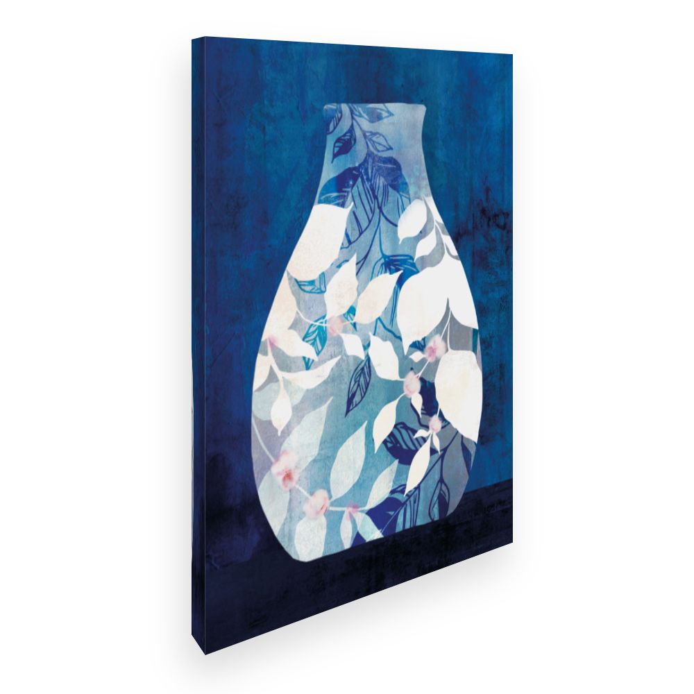 Toile Vase feuillage artistique