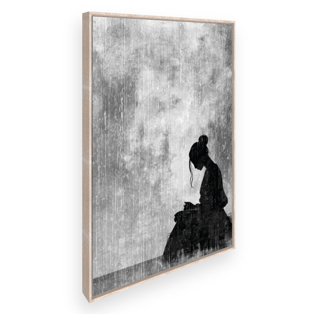 Toile Silhouette poétique