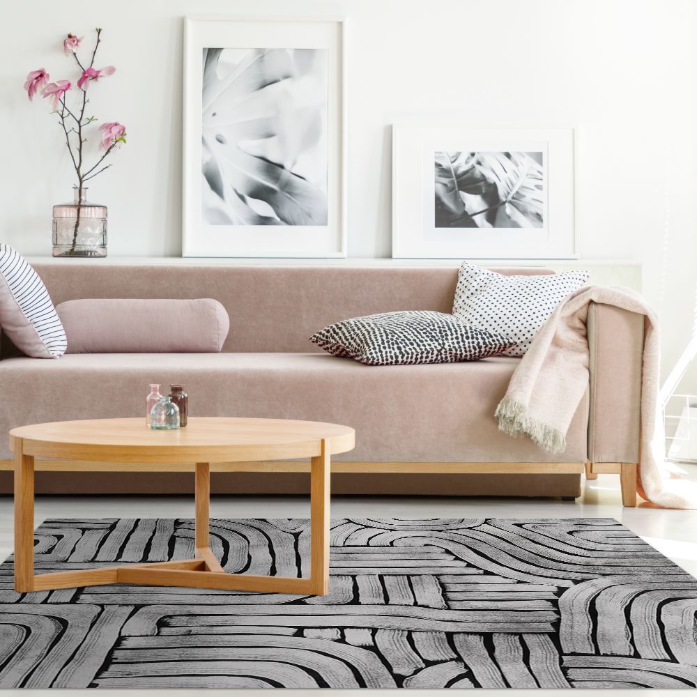 Tapis n°456 Lignes élégantes courbées