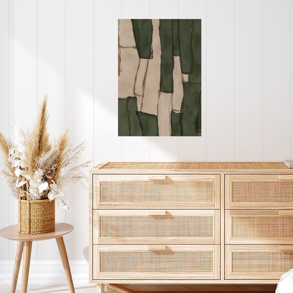 Affiche Forêt abstraite