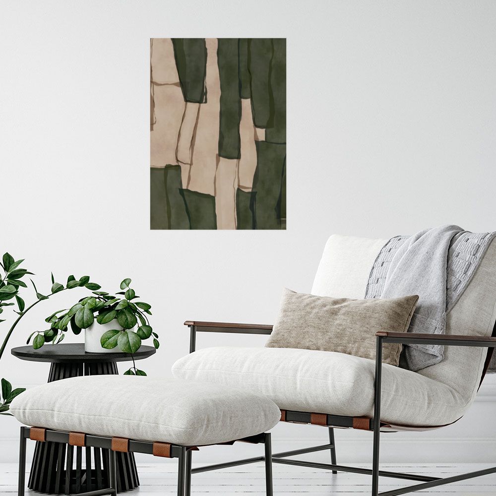 Affiche Forêt abstraite