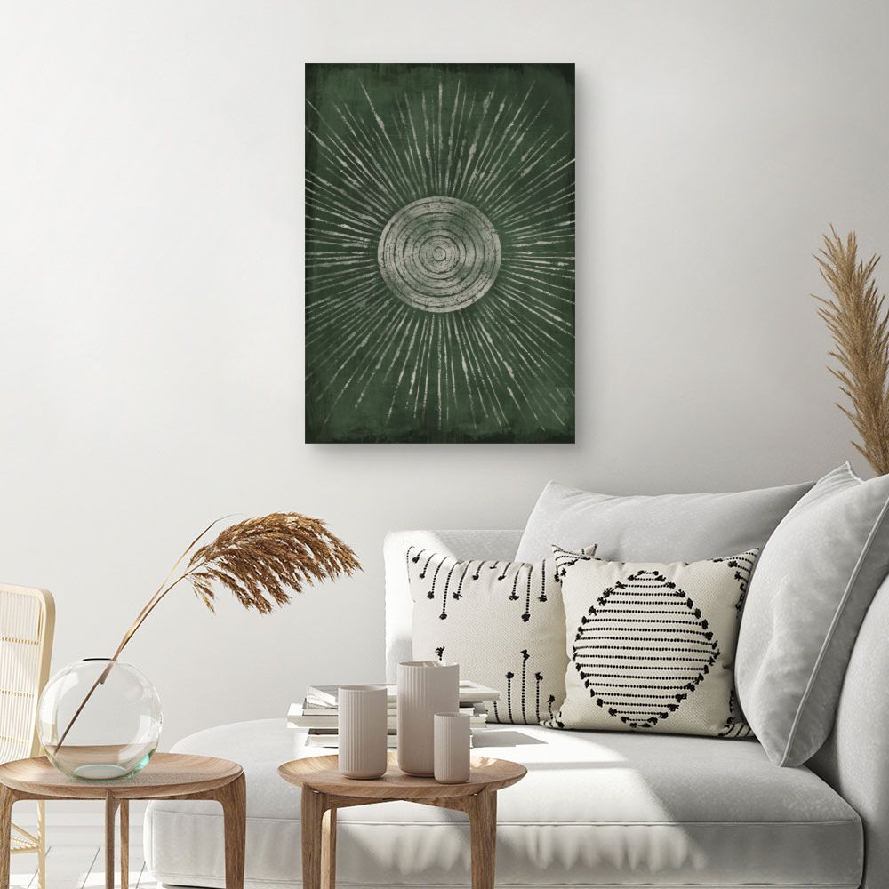 Tableau Éclat solaire abstrait