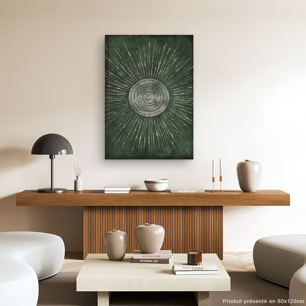 Tableau Éclat solaire abstrait