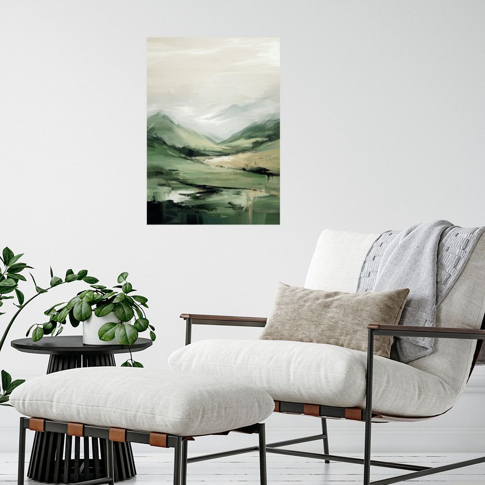Affiche Paysage montagneux apaisant
