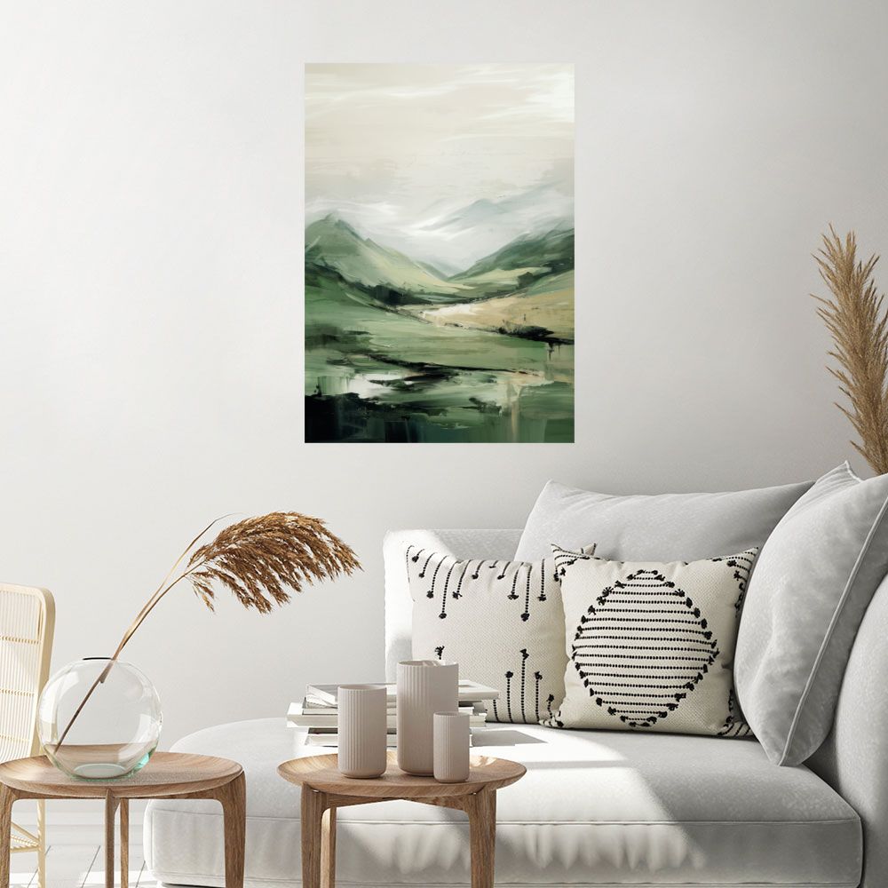 Affiche Paysage montagneux apaisant