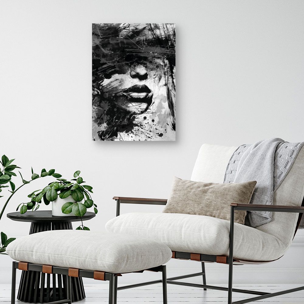 Tableau Visage abstrait captivant