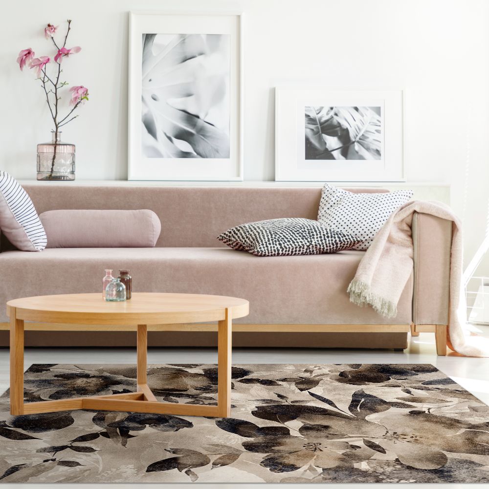 Tapis n°463 Fleurs douces élégantes