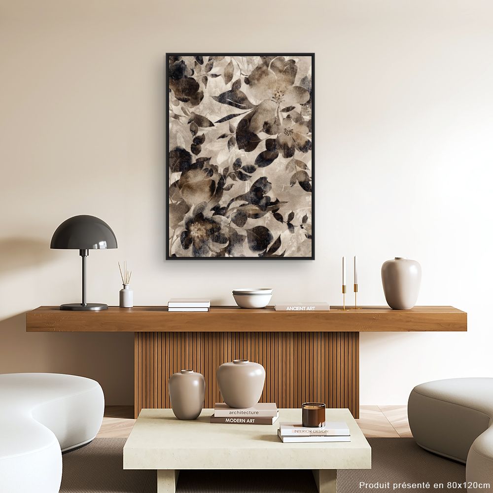 Tableau Fleurs abstraites