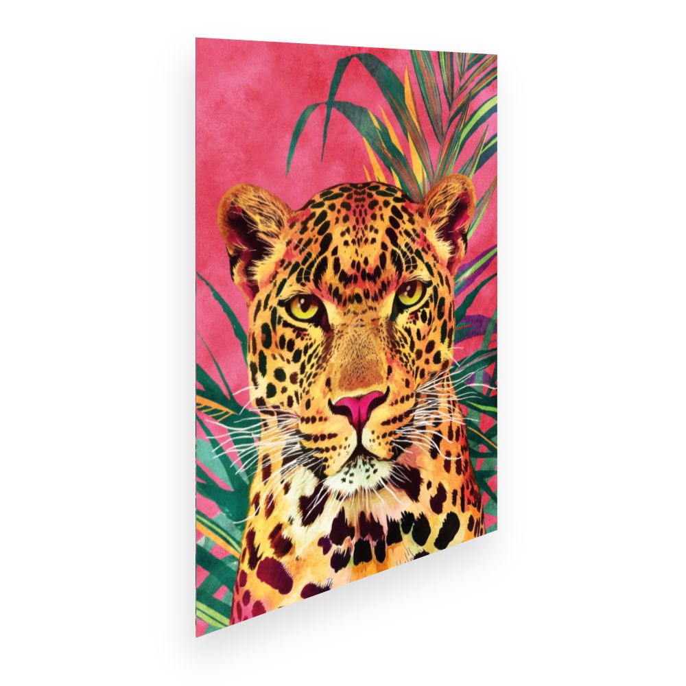 Affiche Léopard vibrant