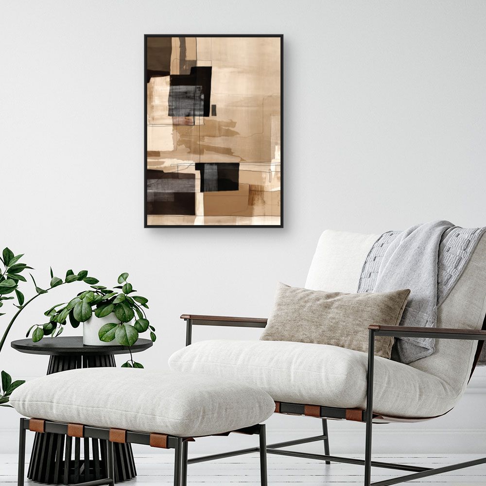 Tableau Carrés abstraits élégants