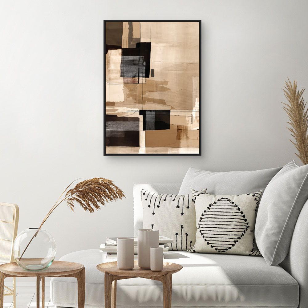 Tableau Carrés abstraits élégants
