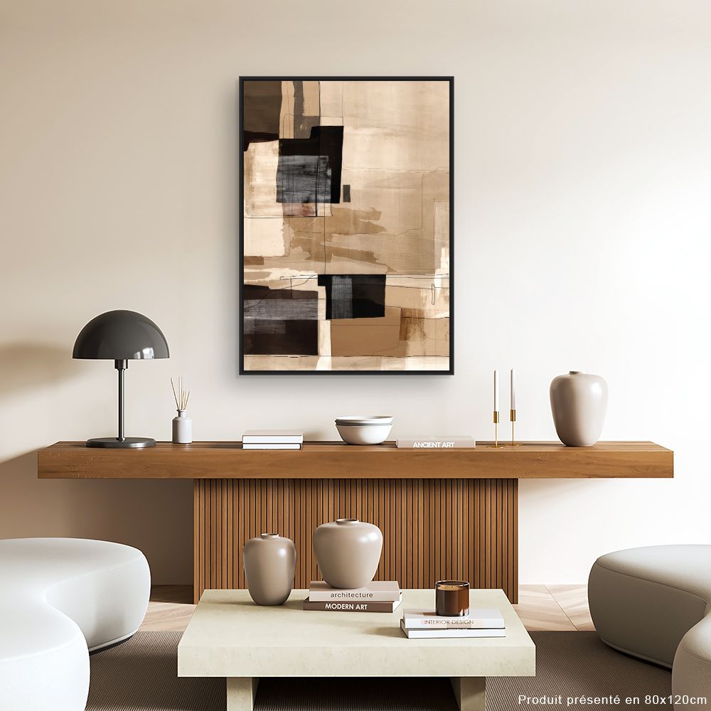 Tableau Carrés abstraits élégants