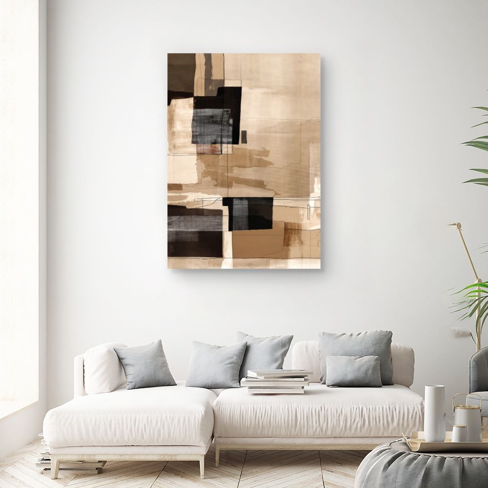 Tableau Carrés abstraits élégants