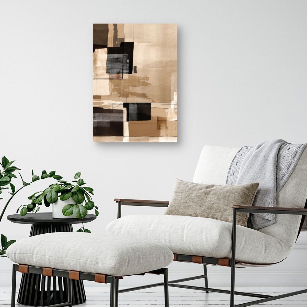 Tableau Carrés abstraits élégants