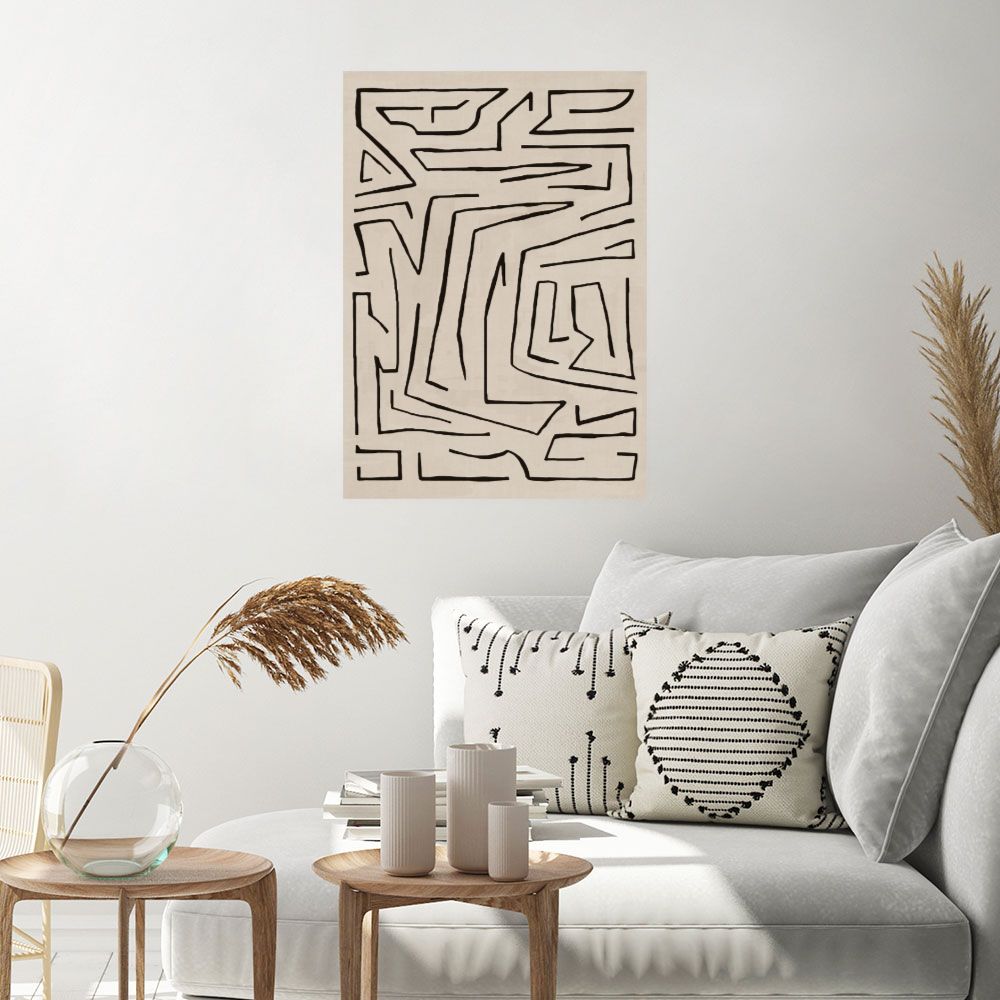 Affiche Lignes abstraites élégantes