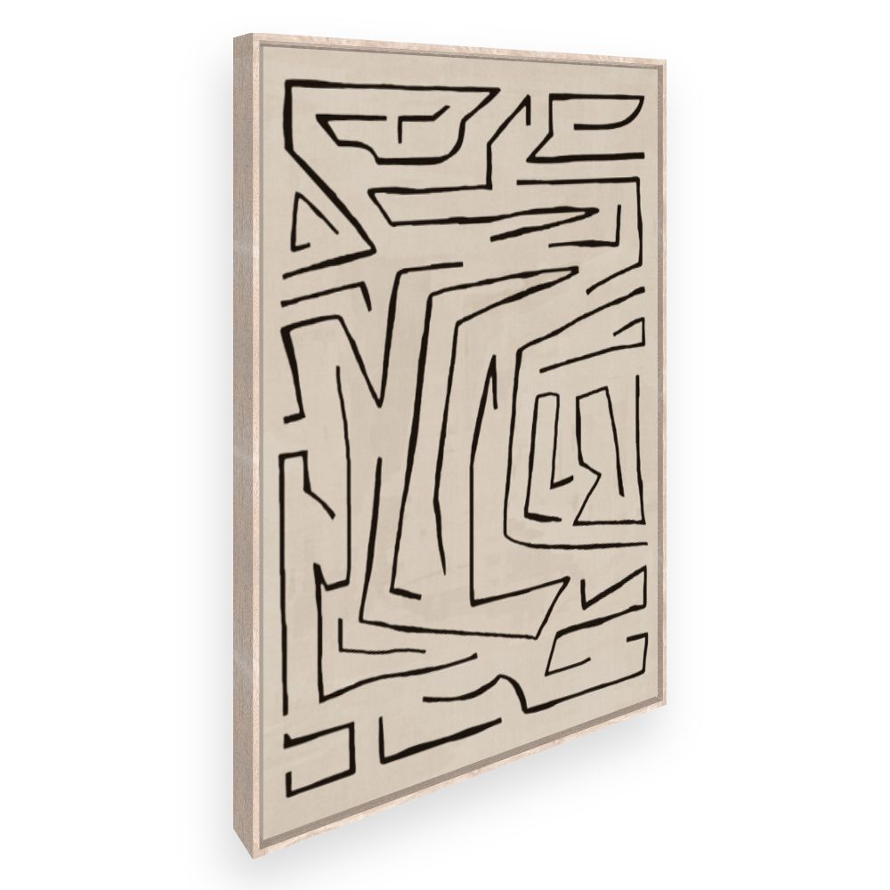 Toile Labyrinthe artistique
