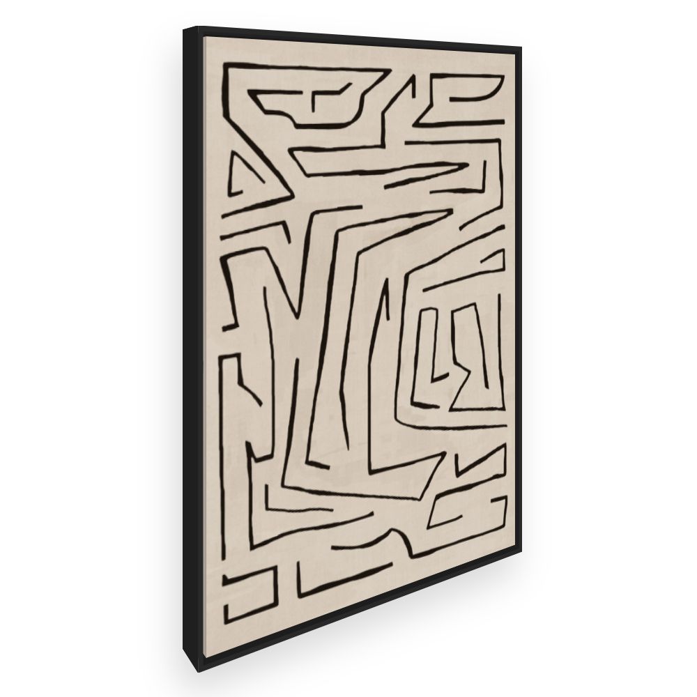 Toile Labyrinthe artistique